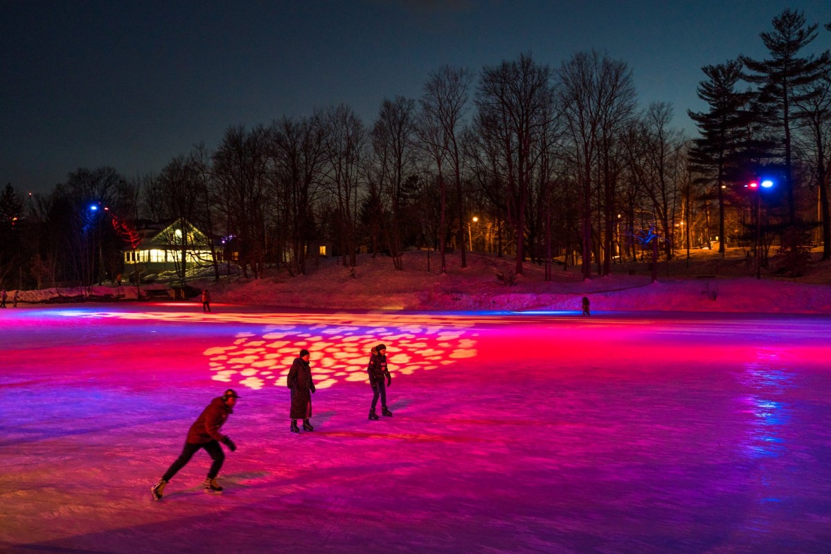 Things to do & best cafes in Sherbrooke! sherbrooke Illuminated Ice Skating at Domaine-Howard Park